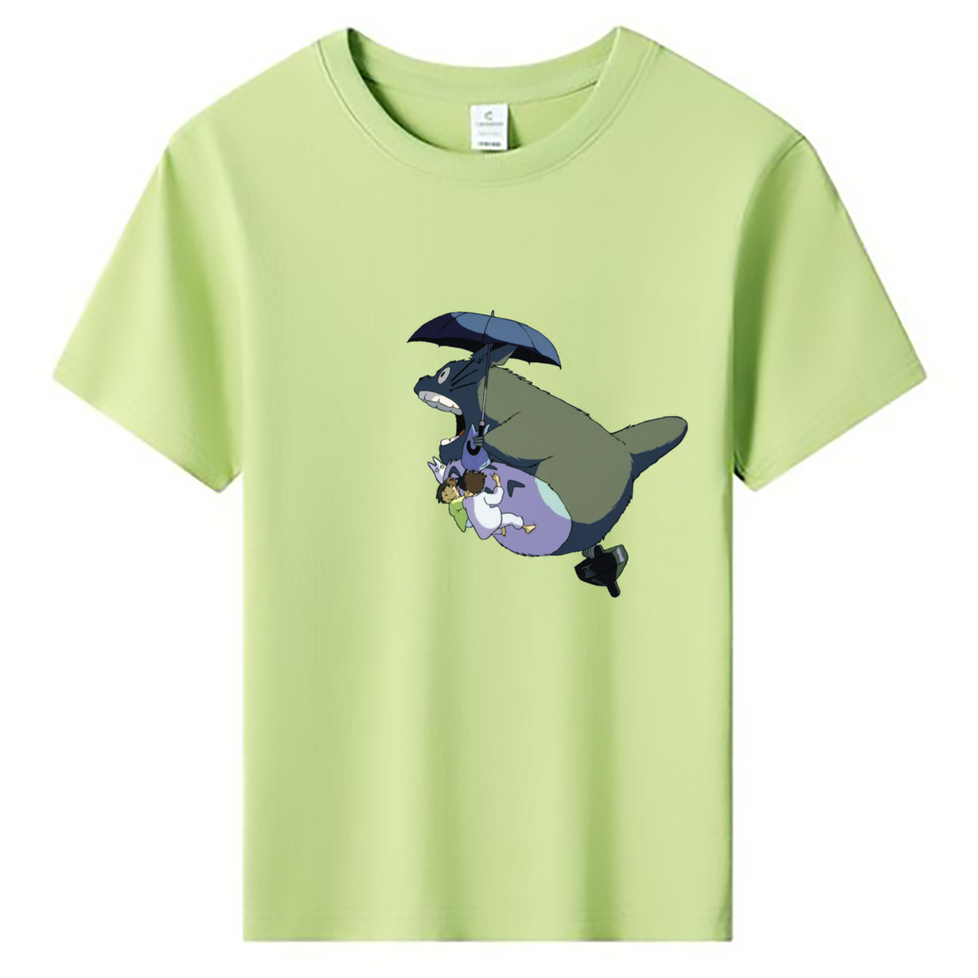 （画像用） となりのトトロ 草壁メイ 草壁サツキ My Neighbor Totoro Satsuki Kusakabe Mei Kusakabe 綿100％キッズTシャツ（フロントプリント）